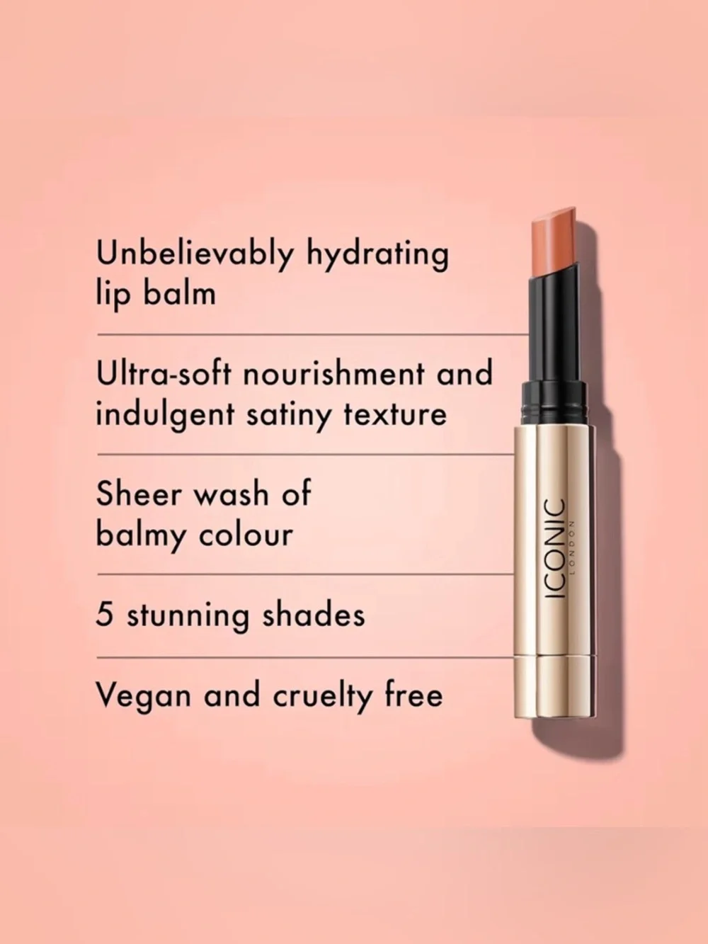 NEW! ICONIC London Melting Touch Lip Balm in Strapless